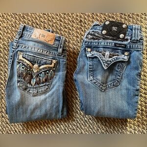 Miss Me Boot Cut Jeans with Embellished Pockets